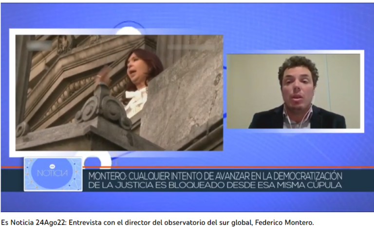 «Persiguen a CFK como forma de disciplinamiento para mostrarle a la sociedad las consecuencias de meterse con el poder económico”