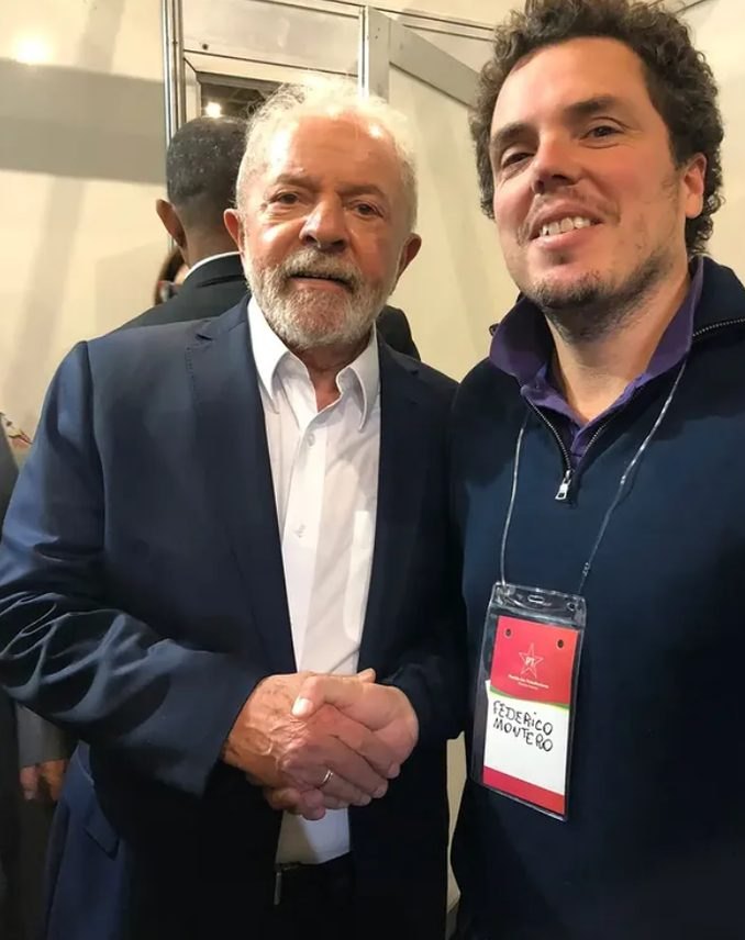 Federico Montero junto a Luiz Inácio Lula da Silva